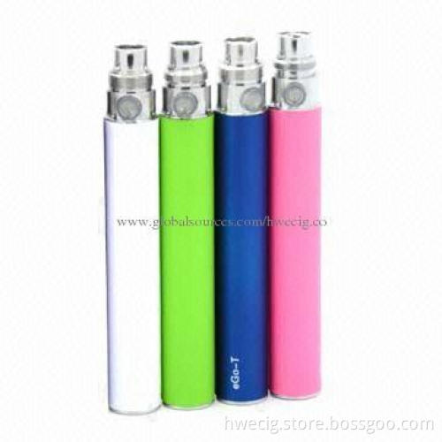 2014 Most Popular eGo-T 650/900/1,100/1,300mAh Batteries with 4.2V DC, 420mA Input Voltage